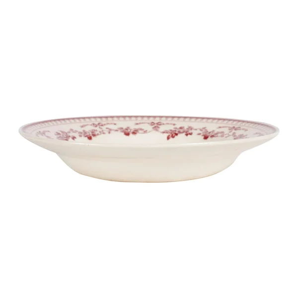 Comptoir De Famille Assiette Creuse En Faïence Bordeaux D23cm – Faustine Promotio de vente 1