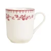 Comptoir De Famille Tasse Haute En Faïence Blanchet Et Rouge – Faustine Top ventes 8