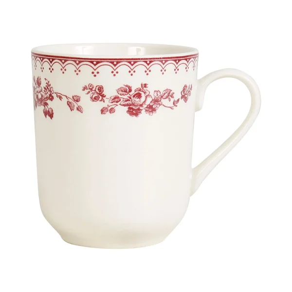 ultratendance Comptoir De Famille Tasse Haute En Faïence Blanchet Et Rouge – Faustine 1