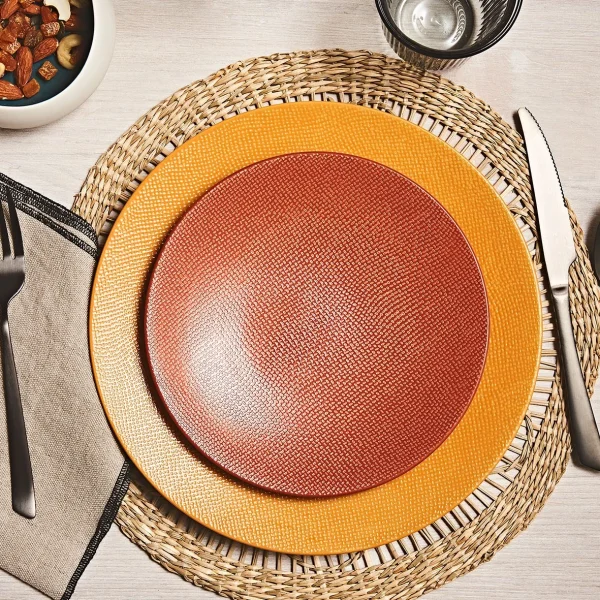 Table Passion Assiette à Dessert En Gres Terracotta D21cm – Vesuvio jusqu'à 4