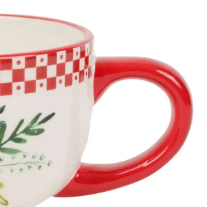 magasins pas chers Comptoir De Famille Tasse En Domilite Rouge – Blandine 6