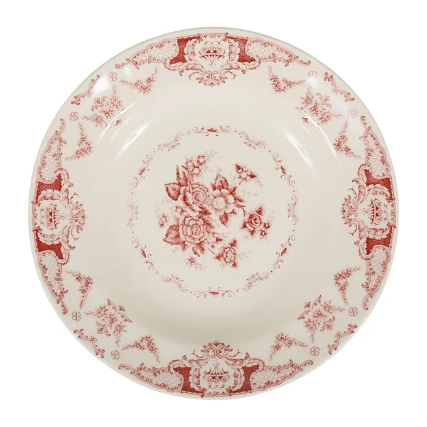 vente à bas prix Comptoir De Famille Assiette Creuse En Faience Bordeaux D22cm – Clothilde 3