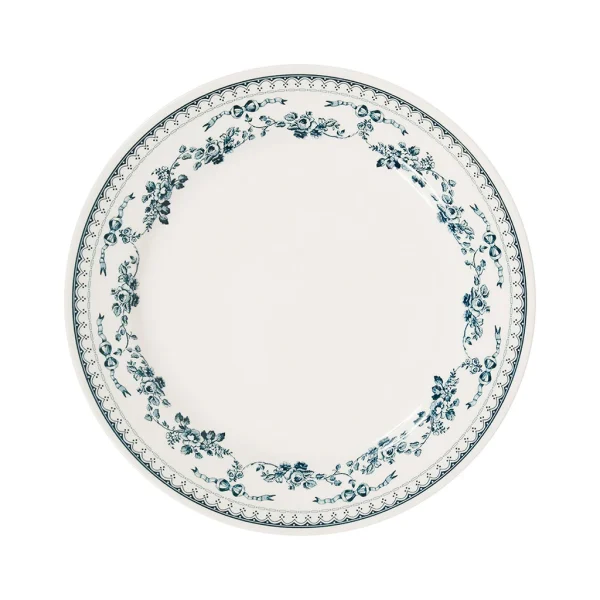 dernières Comptoir De Famille Assiette Plate En Faience Bleu Ancien D26cm – Faustine 1