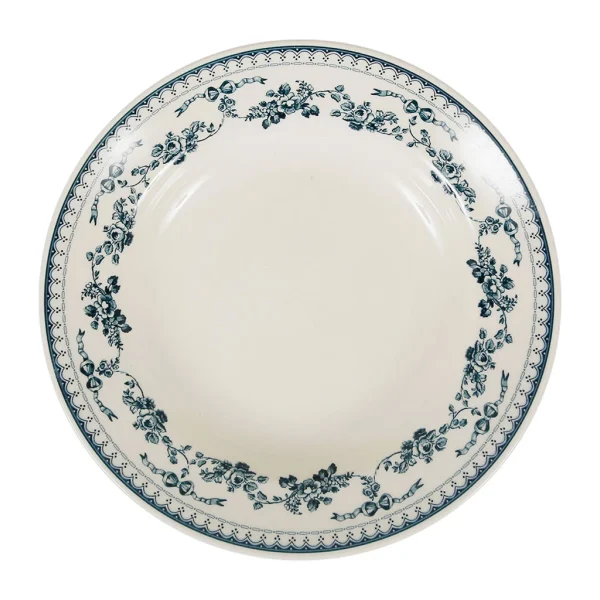 boutiqued en ligne Comptoir De Famille Assiette Creuse En Faïence Bleu Ancien D23cm – Faustine 3