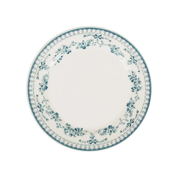 Comptoir De Famille Assiette à Dessert En Faience Bleu Ancien D20cm – Faustine boutiqued en ligne 1