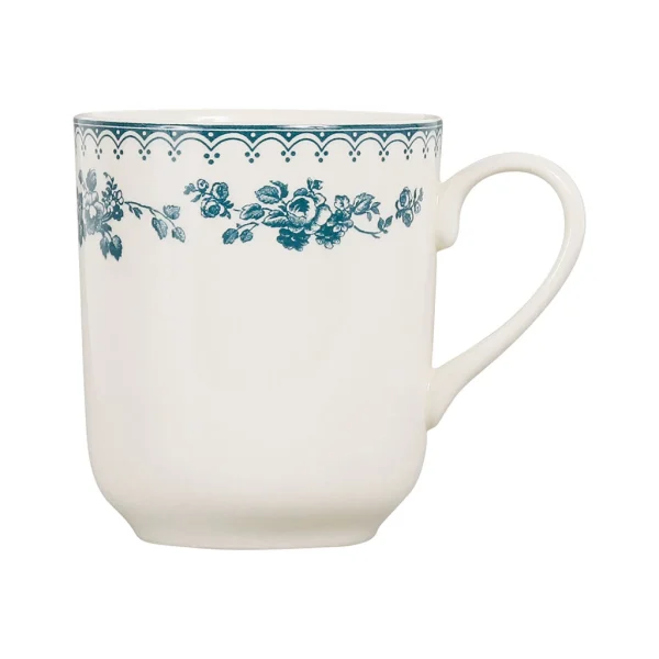 Comptoir De Famille Tasse Haute En Faïence Bleu Ancien – Faustine grande qualité 1