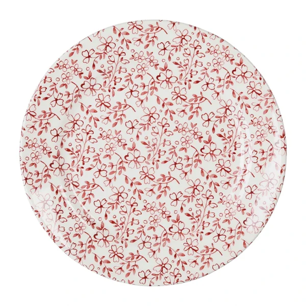 Top ventes Comptoir De Famille Assiette Plate En Faïence Bordeaux D26cm -p’tites Fleurs 1