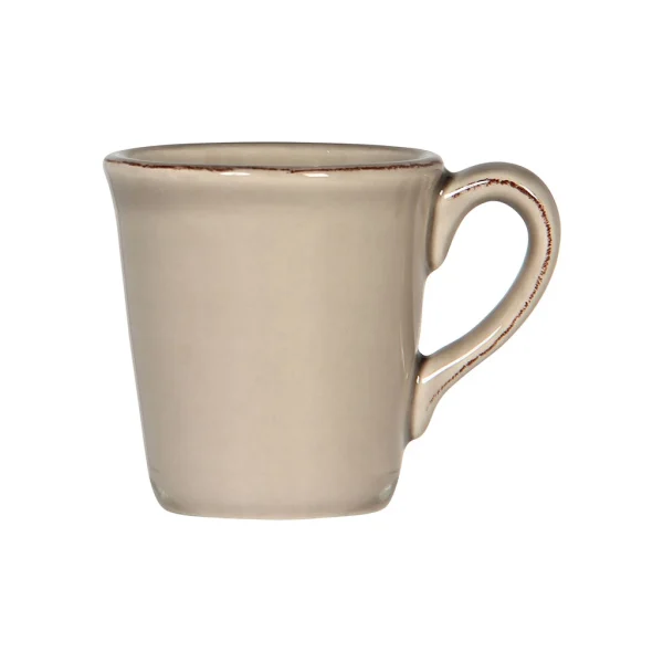 Pas Cher Magasin Soldes Côté Table Mug Expresso En Faïence Mastic 1