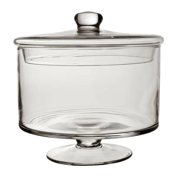 Côté Table Coupe Sur Pied Avec Couvercle Transparent En Verre acheter 1