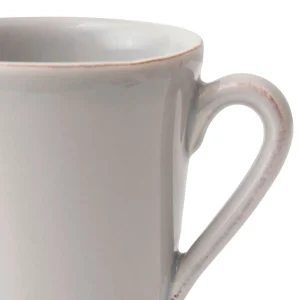 Côté Table Mug Americain En Faïence Gris Perle Prestation Et Rapide 9