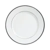 acheter en ligne Côté Table Assiette Plate En Porcelaine Blanc Et Platine D27cm -ginger 11