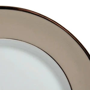 aux meilleurs prix Côté Table Assiette Plate En Porcelaine Perle Et Platine D27cm – Ginger 9