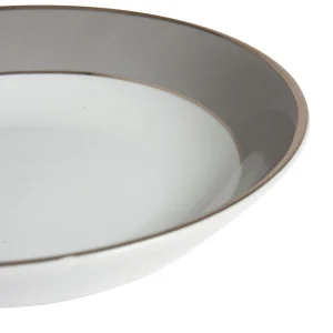 Côté Table Assiette Creuse En Porcelaine Gris Et Platine D23cm – Ginger soldes en ligne 9