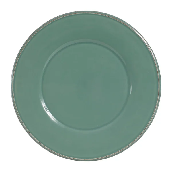 Côté Table Assiette Plate En Faïence Sauge D28.5cm – Constance mode pas cher 1