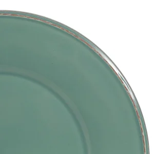 Côté Table Assiette Plate En Faïence Sauge D28.5cm – Constance mode pas cher 9