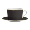 site pas cher Côté Table Tasse Et Sous-tasse En Porcelaine Noir Et Doré – Ginger 8