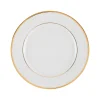 Côté Table Assiette Plate En Porcelaine Blanc Et Doré D27cm – Ginger Acheter 14