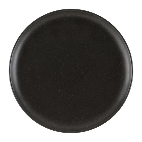 Côté Table Assiette Plate En Grès Noir D27cm – Ingrid magasin en ligne 1