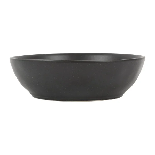 Côté Table Assiette Creuse En Grès Noir D19cm – Ingrid à prix d'occasion 1