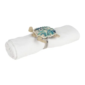 jusqu'à Côté Table Rond Serviette En Fer Et Verre – Tortue 13