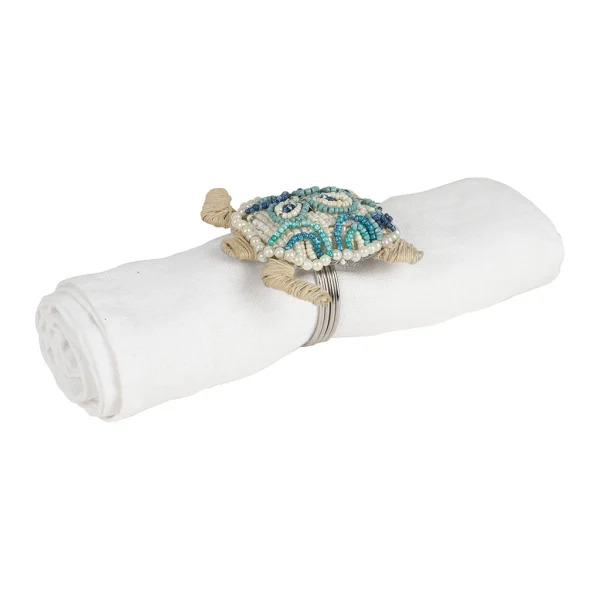 jusqu'à Côté Table Rond Serviette En Fer Et Verre – Tortue 5