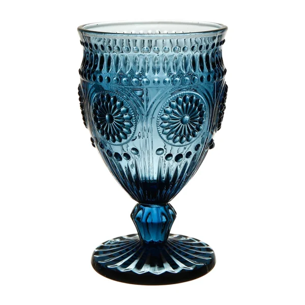 soldes pas cher Côté Table Verre à Pied Chambord Bleu Transparent 25Cl 1