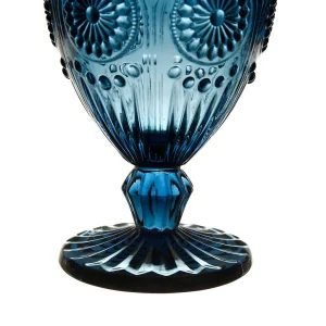 soldes pas cher Côté Table Verre à Pied Chambord Bleu Transparent 25Cl 9