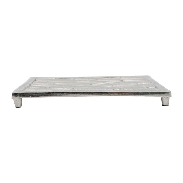 l'unique style Côté Table Dessous De Plat En Aluminium Gris Argent – Ocean 3