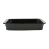 grande promotion Côté Table Plat Four Carré En Grès Réactif Noir 30cm – Flore 13