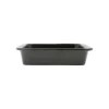 solde en ligne Côté Table Plat Four Carré En Grès Réactif Noir 25cm – Flore 14