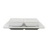 Côté Table Lot De 4 Coupelles Avec Plat En Grès Réactif Blanc – Flore grande marque pas cher 22