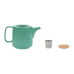 Jardin D’Ulysse Coffret Théière Avec 2 Mugs En Porceliane Vert D’eau Et Son Plateau – Eliska boutique pas cher 12