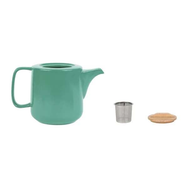 Jardin D’Ulysse Coffret Théière Avec 2 Mugs En Porceliane Vert D’eau Et Son Plateau – Eliska boutique pas cher 4