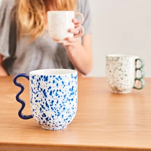 SEMA DESIGN Mug Bleu 37.5cl En Porcelaine – Funny vente à bas prix 14