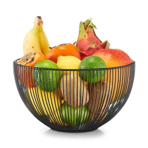 magasin en ligne Zeller Corbeille Fruit Metal Noir D25cm 6