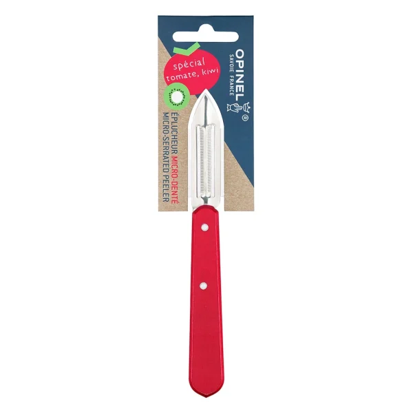 magasin en ligne france Eplucheur Microdentés Rouge – Opinel 1