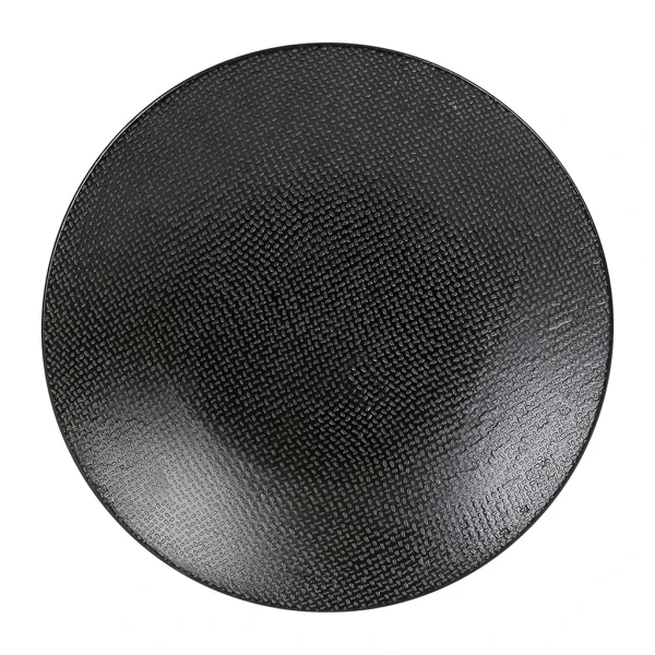 Table Passion Assiette à Dessert En Grès Noir D20.5cm – Vesuvio qualité supérieure 1