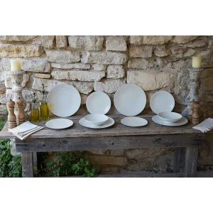 boutique pas cher Table Passion Assiette Calotte En Grès Crème D19cm – Vesuvio 27