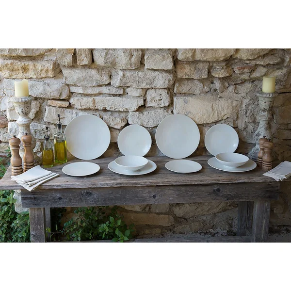 boutique pas cher Table Passion Assiette Calotte En Grès Crème D19cm – Vesuvio 10