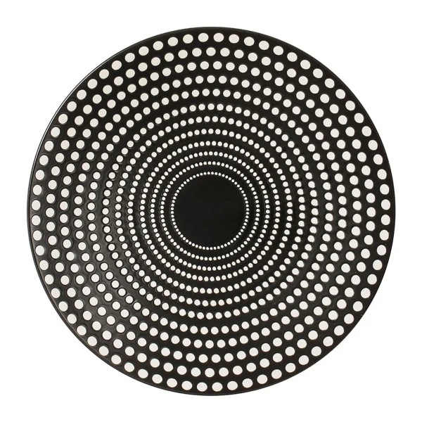 Table Passion Assiette Plate En Grès Pois Noir D27cm – Galaxy marque moins cher 1