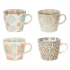 boutique en ligne Table Passion Lot De 4 Tasses En Grès Multicolore – Boheme 10