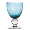 Table Passion Verre à Pied 28cl Artisan Bullé Bleu pas cher marque 14