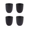 Table Passion Lot De 4 Gobelets En Porcelaine Noir Mat mode 10