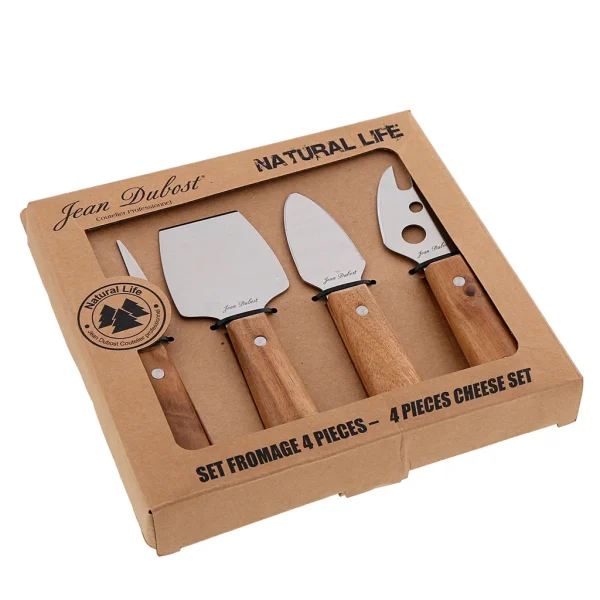 Jean Dubost Coffret Set Fromage En Acacia 4 Pièces mode pas cher 1