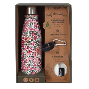 soldes en ligne Cook Concept Coffret Bouteille Isotherme Fleurie 8