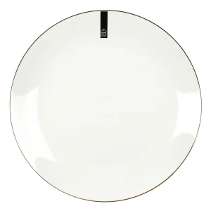 achetez pas cher Home Déco Factory Assiette Plate En Porcelaine Lisere Doré D26cm 12