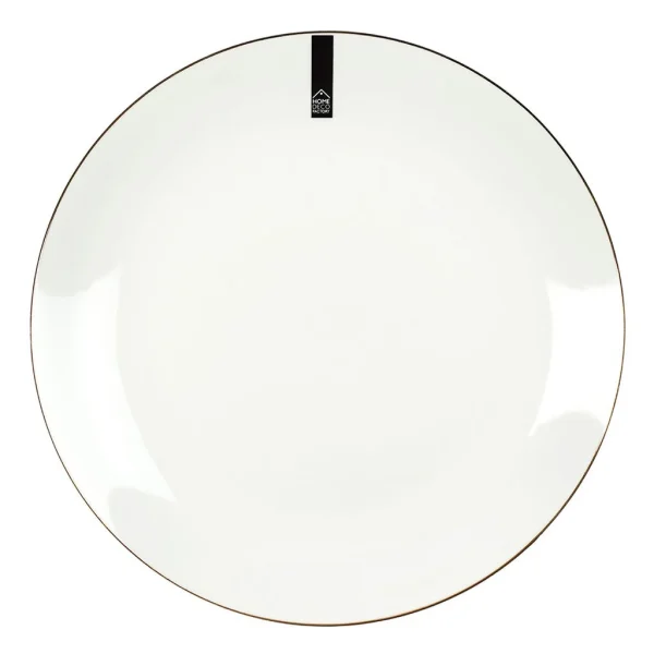 achetez pas cher Home Déco Factory Assiette Plate En Porcelaine Lisere Doré D26cm 4