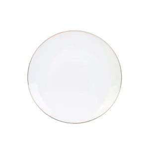 Livraison rapide Home Déco Factory Assiette à Dessert En Porcelaine Lisere Doré D20cm 18