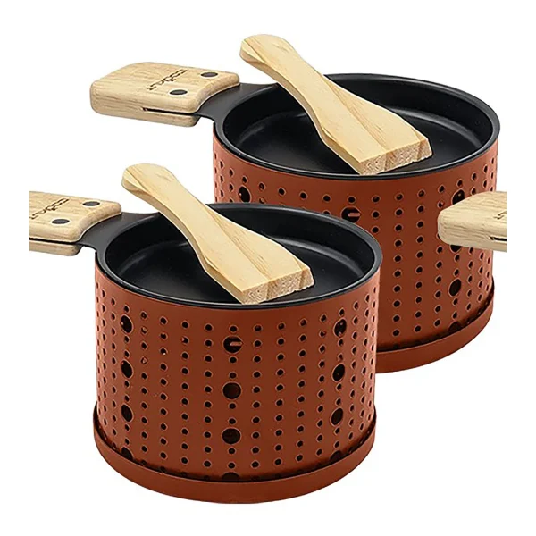 Cookut Appareil à Raclette Terracotta à La Bougie Pour 2 meilleur cadeau 1