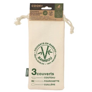 Cook Concept 3 Couverts Réutilisables En Bambou Meilleur Service 9